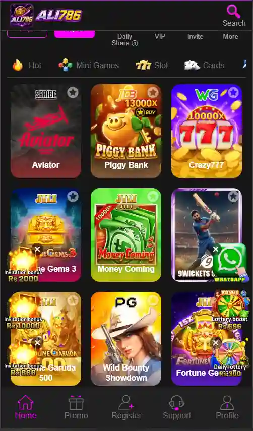 ali786 game login