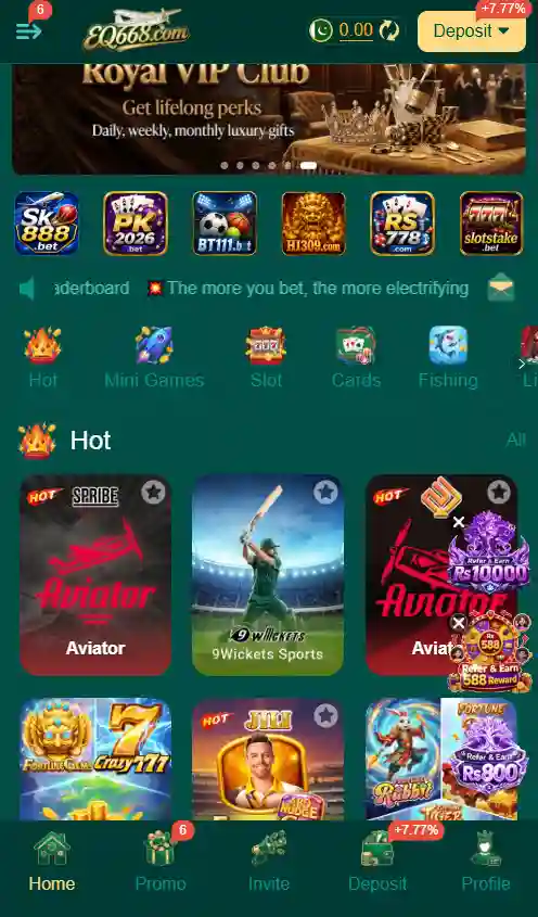 eq668 game login