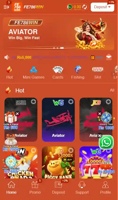 fe786win game interfcae