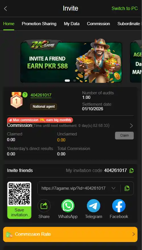 7a game login